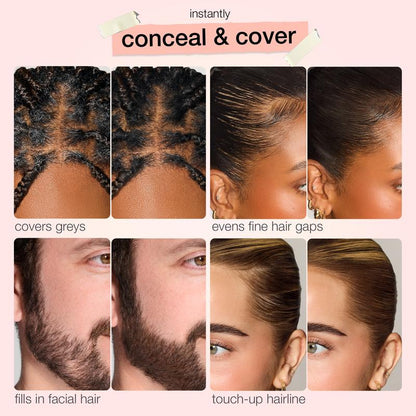 🤎 Touch & Go Hair Concealer Stick Cover Gray Roots & Fuller-Looking Hair In Seconds