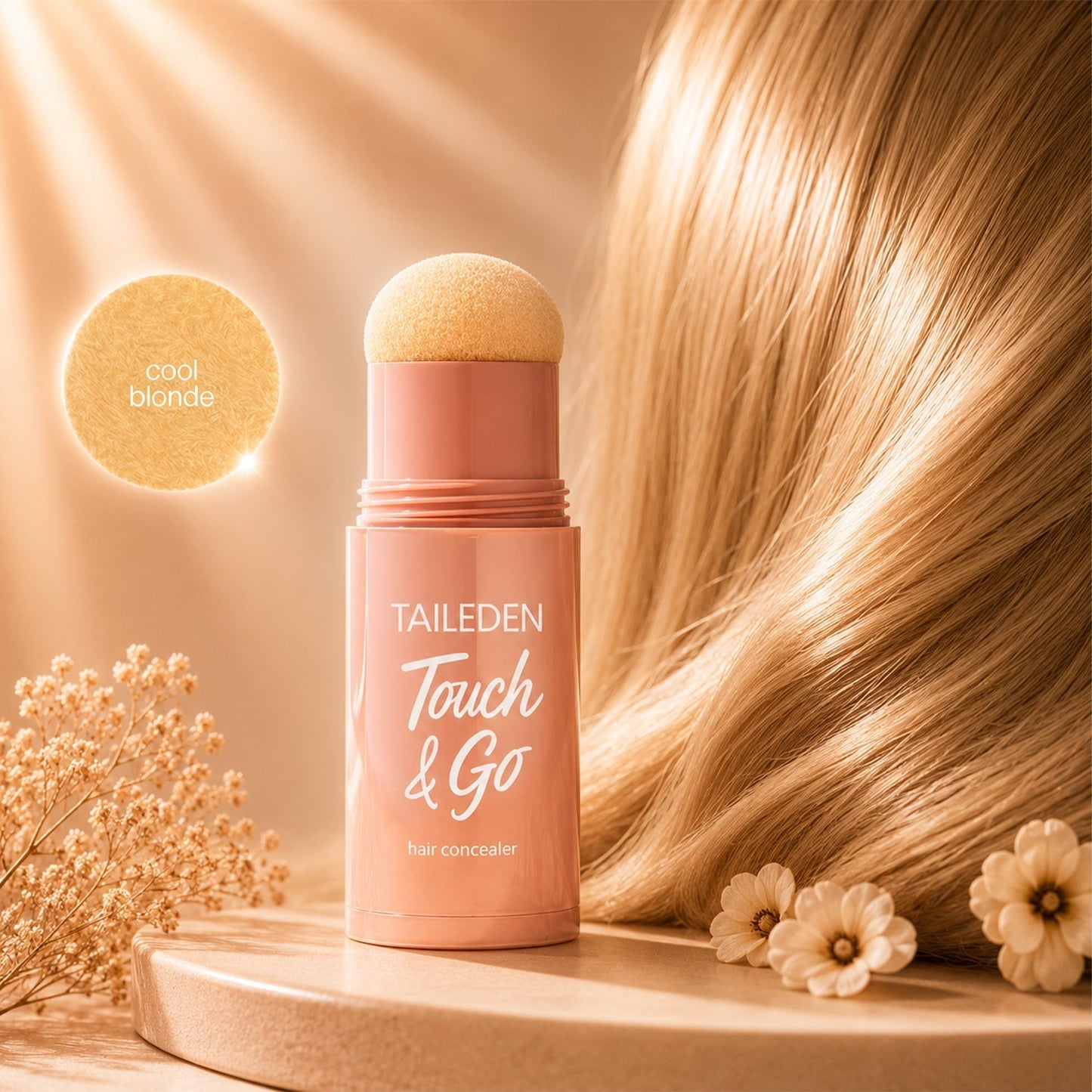 🤎 Touch & Go Hair Concealer Stick Cover Gray Roots & Fuller-Looking Hair In Seconds