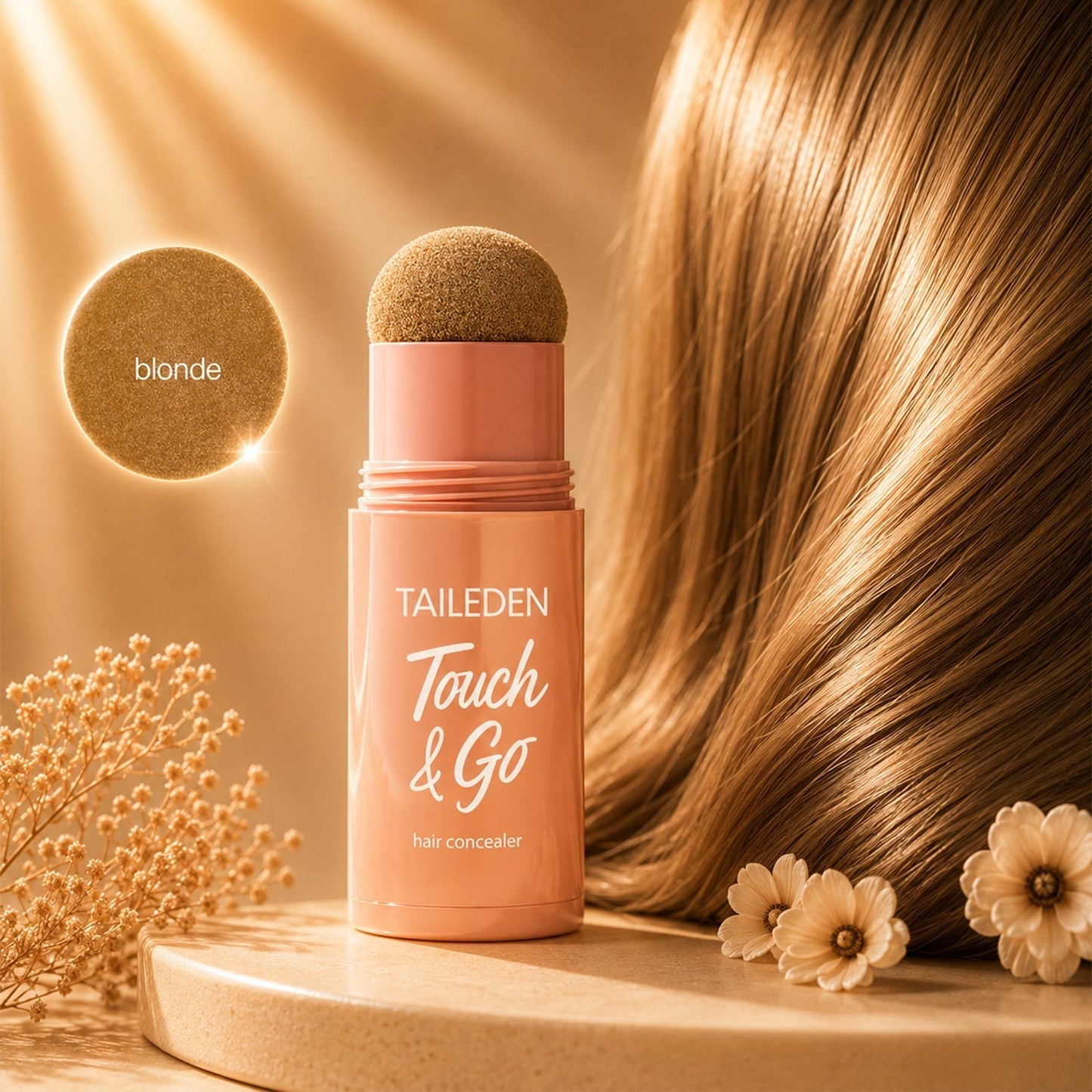 🤎 Touch & Go Hair Concealer Stick Cover Gray Roots & Fuller-Looking Hair In Seconds